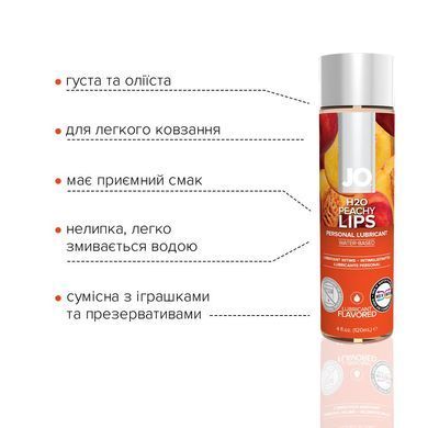 Розпродаж!!! Змазка на водній основі System JO H2O &mdash; Peachy Lips (120 мл) (термін до 01.03.2025) SO1777-R фото