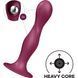 Дилдо Satisfyer Double Ball-R Red, унисекс, подвижные шарики внутри, на присоске SO8774 фото 1