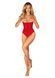 Боди с доступом Obsessive Ingridia crotchless teddy M/L, красное, открытая грудь SO9026 фото 6