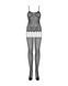 Бодістокінг Obsessive Bodystocking F235 S/M/L, тонкі підв&rsquo;язки, ніжний декор, сіточка SO7231 фото 3