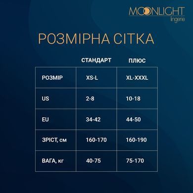 Комплект: боді та панчохи Moonlight Model 15 XS-L Black (м'ята упаковка!!!) SO6347-R фото