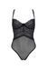 Боді Passion KERRIA BODY black, XXL/XXXL, з високими вирізами та верхом балконет SX0487 фото 3