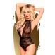 Боди с глубоким декольте и высокими трусиками Penthouse - Toxic Powder Black S/M SO9599 фото 1