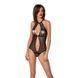 Сетчатое боди с кружевом на груди Passion SATARA BODY XXL/XXXL black SO8471 фото 1