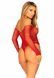 Сітчасте боді зі стразами Leg Avenue Crystalized fishnet bodysuit Red One Size SO9138 фото 1