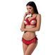 Комплект белья Passion Exclusive CHERRY SET OpenBra L/XL, red, открытый лиф, трусики-юбочка PS25507 фото 1