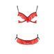 Комплект белья Passion Exclusive CHERRY SET OpenBra L/XL, red, открытый лиф, трусики-юбочка PS25507 фото 5