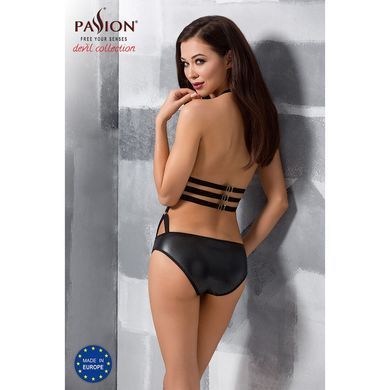 Боди монокини под латекс Passion Exclusive LAMIS BODY S/M, black PS24802 фото