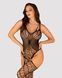 Ажурный бодистокинг под паутину Obsessive Bodystocking G325 black S/M/L, черный, комбинезон, имитаци SO7247 фото 1