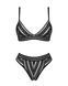 Комплект белья Obsessive Natilya 2-pcs set M/L, black, бюстгальтер, трусики SO7718 фото 3