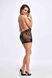 Сукня Noir Handmade F313 Mythos mini flocked mesh dress with jewelry rhinestone chain - S SX0315 фото 4
