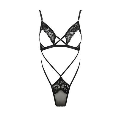 Боди-монокини с открытой грудью Passion DIABOLINA BODY S/M, black PS25802 фото