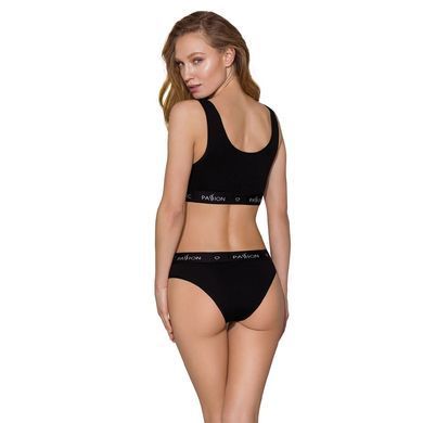 Спортивний топ з широкою гумкою Passion PS004 TOP M, black SO4220 фото