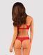 Комплект білизни Obsessive Lacelove cupless 2-pcs set M/L Red, відкритий доступ, відкриті груди SO8653 фото 1