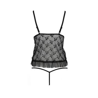 Боди монокини с открытой грудью Passion JUSTINA BODY S/M, black EL15402 фото