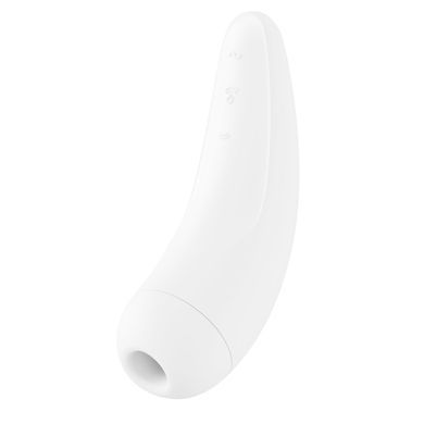 Вакуумний кліторальний стимулятор Satisfyer Curvy 2+ White з керуванням через інтернет SO3783 фото