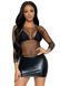 Сітчастий топ Leg Avenue Long Sleeves T-Shiets Black, One Size SO9104 фото 1