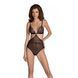 Боді Passion AMBERLY BODY black, XXL/XXXL, відкрита спина, низ стрінги SX0457 фото 1