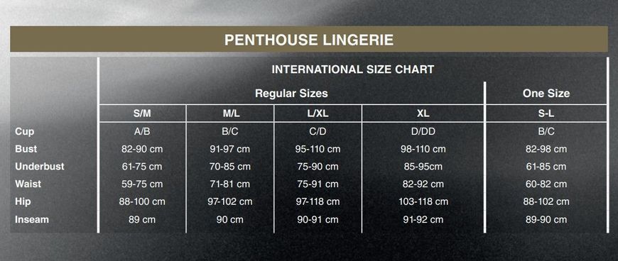 Бодістокінг Penthouse Magical Mistress S/L Black, відкритий доступ, квітковий декор, імітація панчіх SO6465 фото