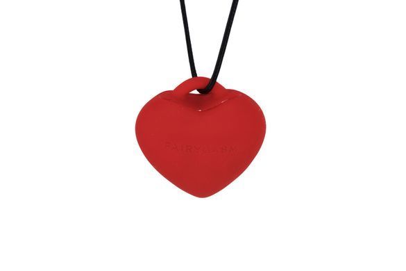 Мини-вибратор &laquo;Сердечко&raquo; FairyGasm PleasureStone red, 9 режимов, на шнурке SX0645 фото