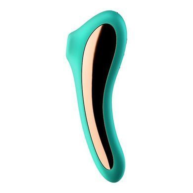 Вакуумный стимулятор с вибрацией Satisfyer Dual Kiss Green SO6116 фото