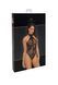 Боді Noir Handmade F314 Ego flocked mesh halter bodysuit - 3XL SX0326 фото 6