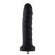 Силиконовый фаллоимитатор для секс-машин Hismith 7.1&Prime; Anal Dildo Black, система KlicLok SO6201 фото 2