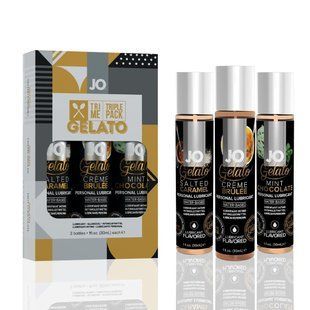 Набор JO Tri-Me Triple Pack &mdash; Gelato (3&times;30 мл) три разных вкуса серии Джелато SO2841 фото