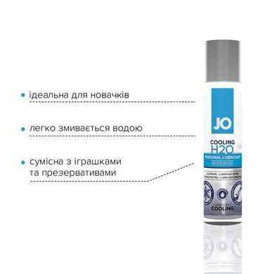 Охолоджувальна змазка на водній основі JO H2O COOLING (30 мл) з ментолом, рослинний гліцерин SO1450 фото