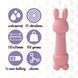 Мини-вибратор FeelzToys Mister Bunny Pink с двумя насадками SO4437 фото 4