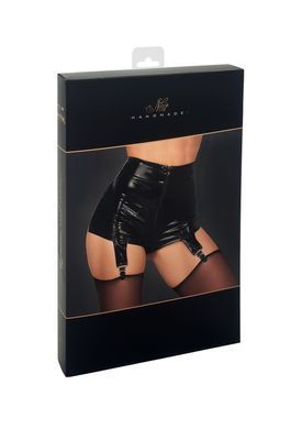 Шортики Noir Handmade F325 Glam suspender wetlook and vinyl shorts - S SX0381 фото
