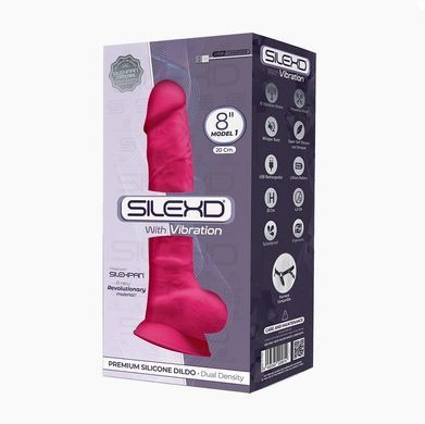 Фаллоимитатор с вибрацией SilexD Vetus Vibro Pink (MODEL 1 size 8in) (мятая упаковка!!!) SO4654-R фото