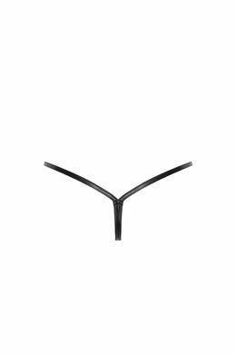 Трусики Noir Handmade P012 Wild crocodile wetlook thong with double opening - S SX0339 фото